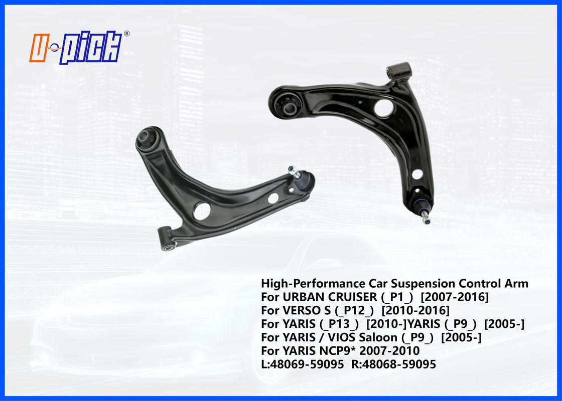 Control del brazo de suspensión de automóviles de alto rendimiento para Toyota Yaris L:48069-59095 R:48068-59095