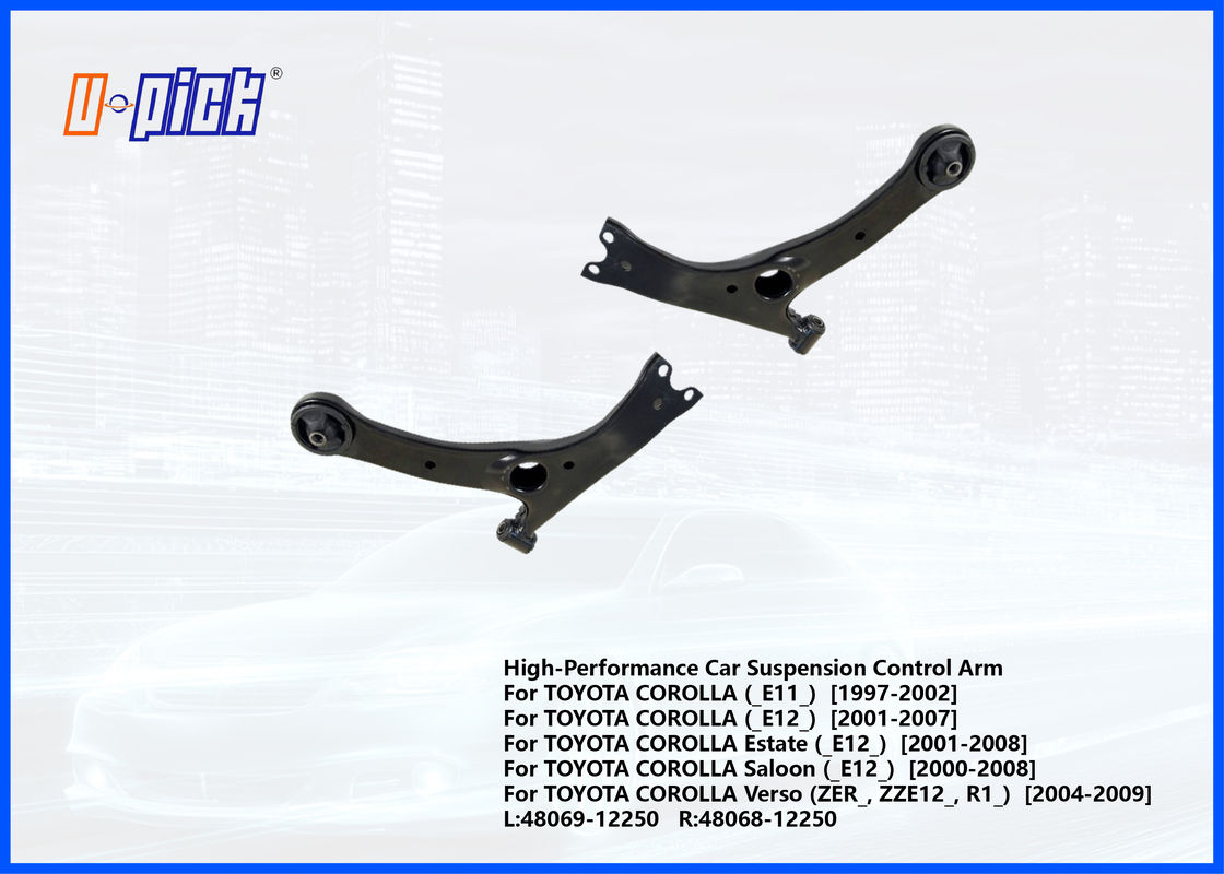 Control del brazo de suspensión de automóviles de alto rendimiento para TOYOTA COROLLA 1997-2009 L:48069-12250 R:48068-12250