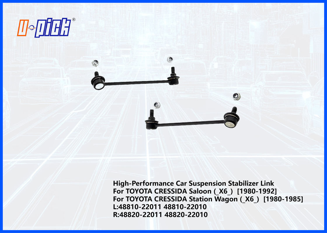 Enlace estabilizador de suspensión de automóviles de alto rendimiento para TOYOTA CRESSIDA 80-92 L:48810-22011 48810-22010 R:48820-22011 48820-22010
